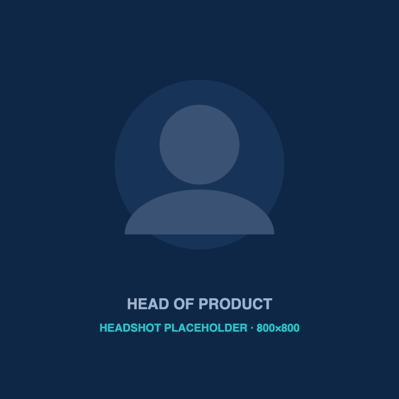 Head of Product, Placeholder
